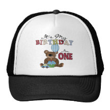 Camisetas y regalos del cumpleaños del oso del muc gorros  