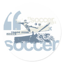 Camisetas y regalos del fútbol de la zona comercia pegatinas