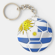 Camisetas y regalos del fútbol de Uruguay Llavero Personalizado