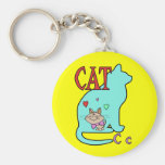 Camisetas y regalos del gato del niño llavero