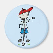 Camisetas y regalos del golfista del muchacho imán de nevera
