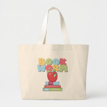 Camisetas y regalos del gusano de libro bolsa lienzo