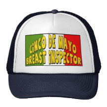Camisetas y regalos del inspector del pecho de Cin Gorros Bordados