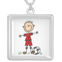 Camisetas y regalos del jugador de fútbol del unif collares personalizados