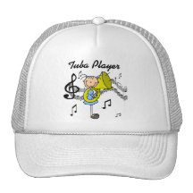 Camisetas y regalos del jugador de la tuba gorros bordados