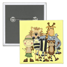 Camisetas y regalos del muchacho del safari pins