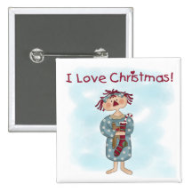 Camisetas y regalos del navidad del amor de Ragdol Pins