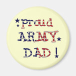 Camisetas y regalos del papá del ejército de las b imán para frigorífico
