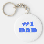 Camisetas y regalos del papá del número uno llaveros