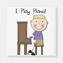 Camisetas y regalos del pianista imanes  