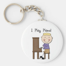 Camisetas y regalos del pianista llaveros personalizados