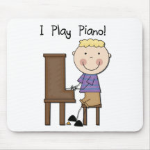 Camisetas y regalos del pianista tapete de raton