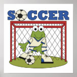 Camisetas y regalos del portero del fútbol de la r posters