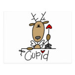 Camisetas y regalos del reno del Cupid Postal