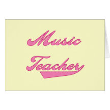 Camisetas y regalos del rosa del profesor de músic felicitacion 
