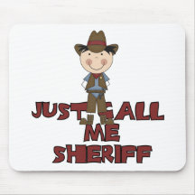 Camisetas y regalos del sheriff alfombrillas de ratón