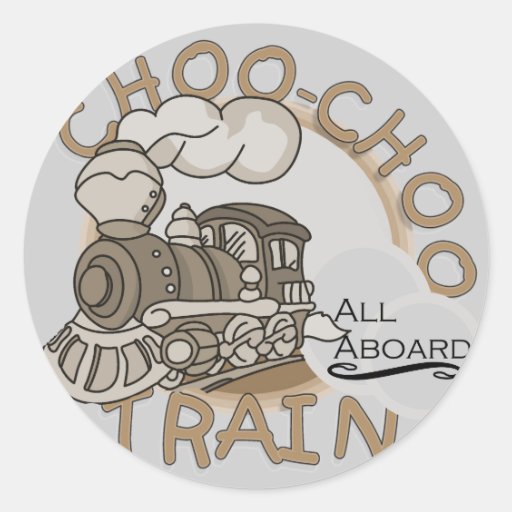 Camisetas y regalos del tren de Choo-Choo Pegatinas Redondas