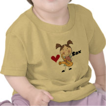 Camisetas y regalos femeninos del jugador de saxof