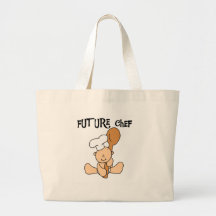 Camisetas y regalos futuros del cocinero del bebé bolsas de mano