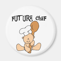 Camisetas y regalos futuros del cocinero del bebé imán