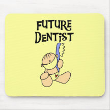 Camisetas y regalos futuros del dentista del bebé tapetes de raton
