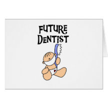 Camisetas y regalos futuros del dentista del bebé felicitación