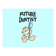 Camisetas y regalos futuros del dentista del bebé postales