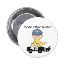 Camisetas y regalos futuros del oficial de policía pin