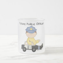 Camisetas y regalos futuros del oficial de policía tazas