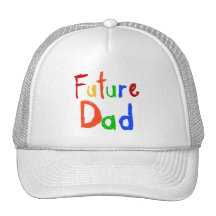 Camisetas y regalos futuros del papá del texto del gorra