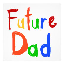 Camisetas y regalos futuros del papá del texto del comunicados personalizados