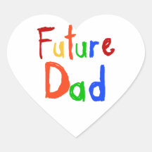 Camisetas y regalos futuros del papá del texto del colcomanias de corazon