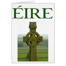 Camisetas y regalos irlandeses de Eire de la cruz  Tarjeta