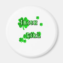Camisetas y regalos irlandeses del chica iman para frigorífico