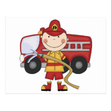 Camisetas y regalos masculinos del bombero postales