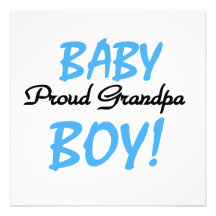 Camisetas y regalos orgullosos del bebé del abuelo invitacion personalizada