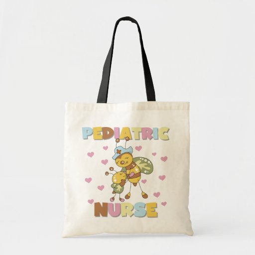 Camisetas y regalos pediátricos de la enfermera bolsa de mano
