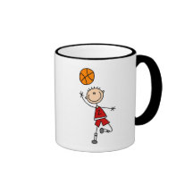 Camisetas y regalos rojos del baloncesto de los mu tazas