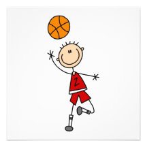 Camisetas y regalos rojos del jugador de básquet d anuncio