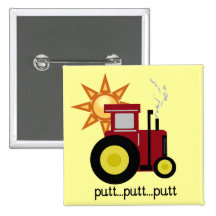 Camisetas y regalos rojos del tractor de granja pin