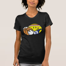 Camisetas y regalos sonrientes del baloncesto
