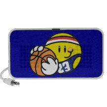 Camisetas y regalos sonrientes del baloncesto PC altavoces