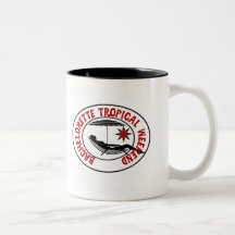 Camisetas y regalos tropicales del fin de semana d taza