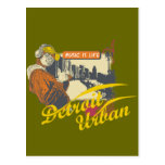 Camisetas y regalos urbanos de Detroit Tarjeta Postal