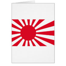 Camisetas y ropa japonesas de la bandera de la mar tarjetas