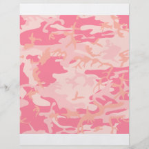 Camo rosado - Camo femenino Flyer Personalizado