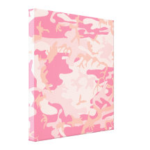 Camo rosado - Camo femenino Impresiones En Lienzo Estiradas