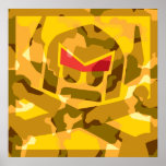 Camo sueco en oro posters