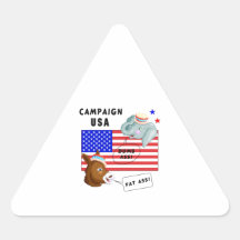 Campaña los E.E.U.U. del día de elección Pegatina Triangulo Personalizadas