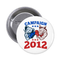 Campaña republicana 2012 del elefante del burro de pin